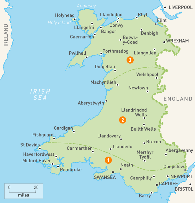 Weals Pictures Photos   Area Map Of Wales 